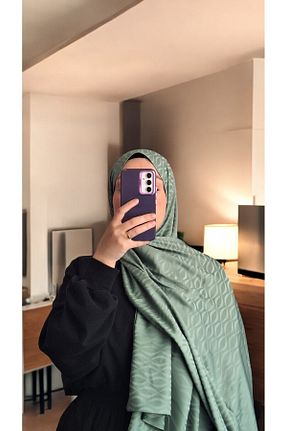 شال سبز زنانه پنبه ای Lavena scarfs - کد 933272186