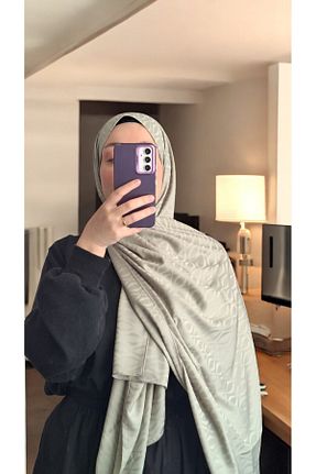شال سبز زنانه پنبه ای Lavena scarfs - کد 934137052