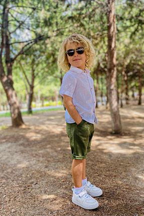 ست بالاتنه و پائین تنه خاکی بچه گانه جین LULU Kids - کد 936723627