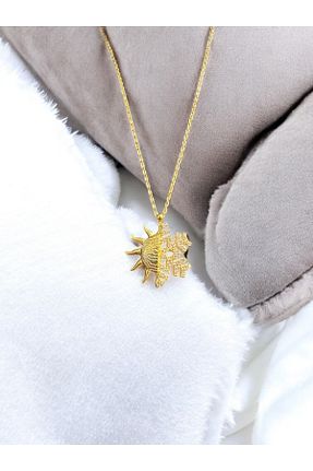 گردنبند نقره زرد زنانه 925 عیار SOFT - کد 933672517