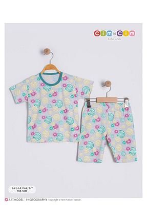 ست بالاتنه و پائین تنه نباتی بچه گانه بافتنی cimcim baby - کد 935438419