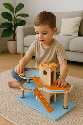 اسباب بازی چوبی نارنجی hedefixtoys - کد 939020936
