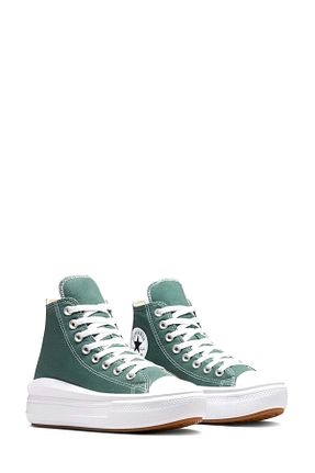 کفش اسنیکر سبز زنانه بند دار Converse - کد 924358563