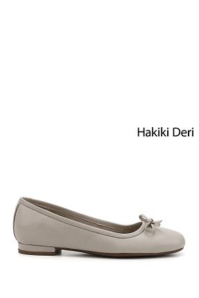 بابت بژ زنانه چرم خالص GÖNDERİ(R) - کد 879021067