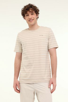 تیشرت بژ مردانه رگولار Lumberjack - کد 897844409