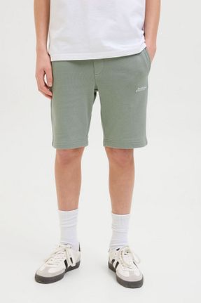 شلوارک و برمودا سبز بچه گانه رگولار Jack & Jones - کد 930046710
