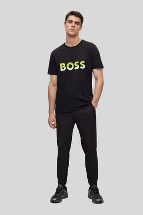 تیشرت مشکی مردانه رگولار BOSS - کد 920771195