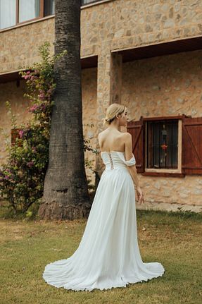 لباس سفید زنانه بافتنی berissima bride - کد 651259377