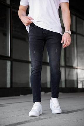 شلوار جین مشکی مردانه پاچه تنگ Ser Joven - کد 90337080