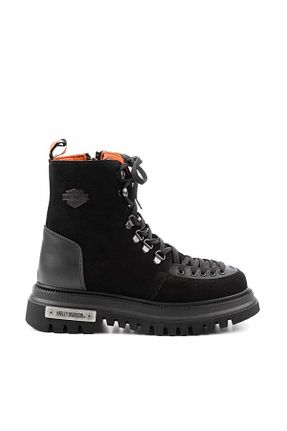 بوت / نیم بوت مشکی زنانه چرم خالص Harley Davidson - کد 758366635
