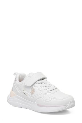 کفش اسنیکر سفید بچه گانه بند دار U.S. Polo Assn. - کد 898190026