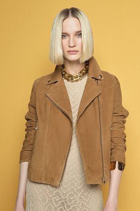 کت قهوه ای زنانه رگولار Derimod - کد 897406843