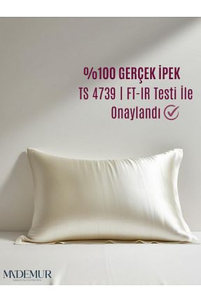 روکش بالش سفید ابریشم MA