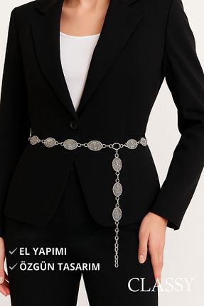 اکسسوری بدن متالیک زنانه روکش نقره Classy - کد 932352921