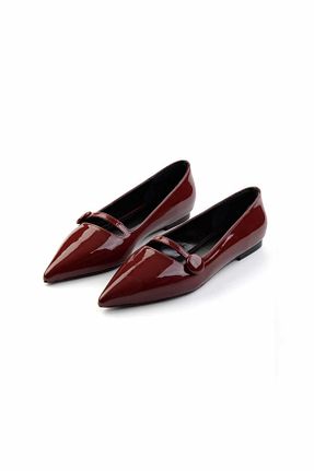 بابت زرشکی زنانه چرم لاکی Bambi - کد 851195712