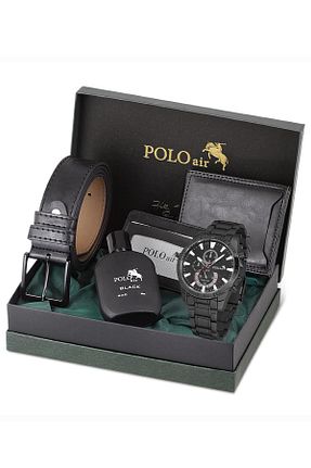 ساعت مچی مشکی مردانه 41-45 میلی متر polo air - کد 801413620