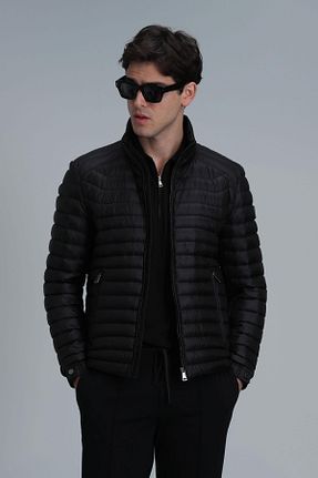 کاپشن مشکی مردانه رگولار Lufian - کد 830495836