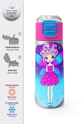 بطری آب و قمقمه آبی Coral High - کد 896586387