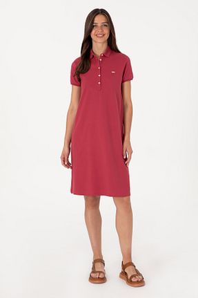 لباس قرمز زنانه بافتنی U.S. Polo Assn. - کد 942492194