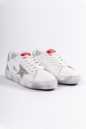 کفش اسنیکر سفید زنانه چرم اصل alkushoes - کد 942587032