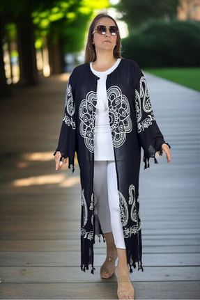 رویه بیکینی سایز بزرگ مشکی زنانه ŞaلیترDesen yagmurberen - کد 942594595