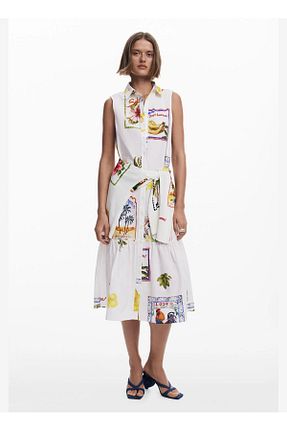 لباس سفید زنانه رگولار Desigual - کد 942691000