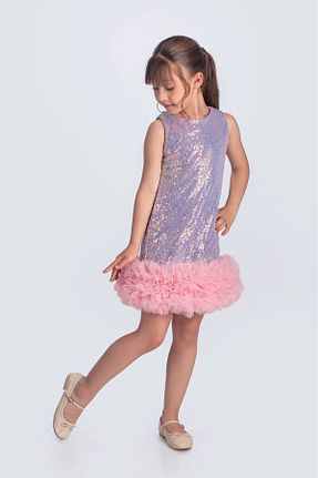 لباس بنفش بچه گانه بافتنی vestitino - کد 942697539