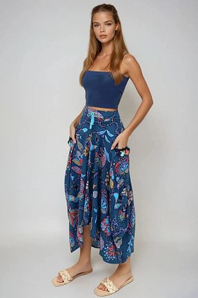دامن سرمه ای زنانه ویسکون Namaste Vintage - کد 942702174