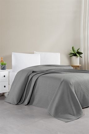 پیکه و ست پیکه دونفره طوسی پنبه ای DENİZLİ ÇEYİZ - کد 942722170