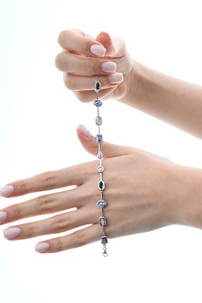 دستبند نقره زنانه 925 عیار Söğütlü Silver - کد 942908294