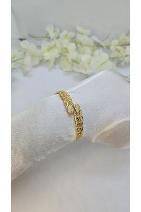 دستبند استیل (فولاد) زرد زنانه روکش طلا michelle takı zerafetin yeni adresi - کد 944435532