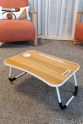 پایه لپ تاپ بژ 27 cm Zevahir Mobilya Dekorasyon - کد 942956174