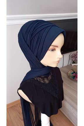 روسری سرمه ای پلی استر BERKE TUHAFIYE AKSESUAR - کد 942983174