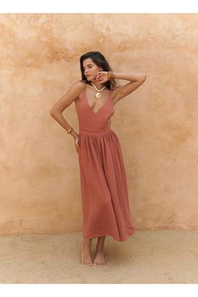 لباس رنگی زنانه کتان BOHEMAİ - کد 942989899