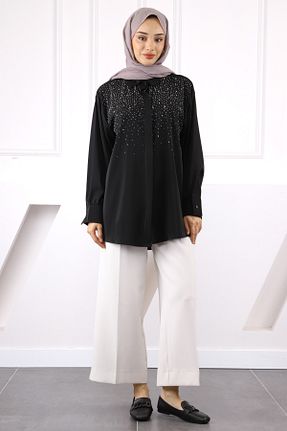 پیراهن حجاب مشکی زنانه رگولار İmajButik - کد 943110651