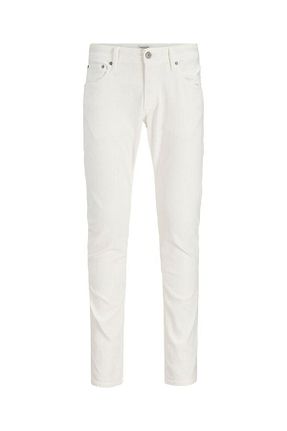 شلوار جین سفید مردانه پاچه تنگ Jack & Jones - کد 886399446