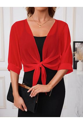 کت قرمز زنانه Bolero Kokosh moda - کد 943137278