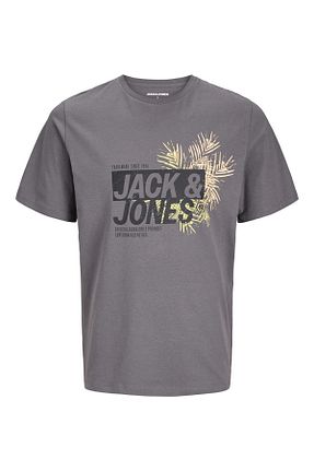 تیشرت اسپرت طوسی مردانه پنبه ای Jack & Jones - کد 943151534