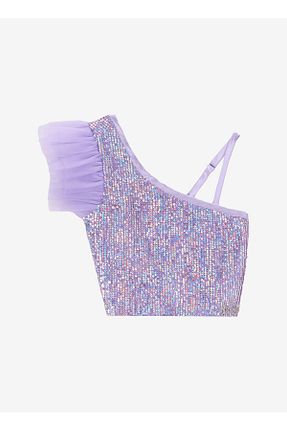 بلوز بنفش بچه گانه ساده Barbie - کد 943256476