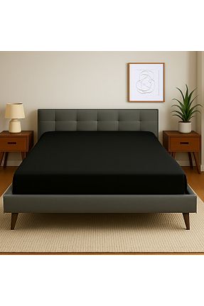 ست ملحفه سایز بزرگ مشکی پنبه ای Uğurluel Home - کد 943327481
