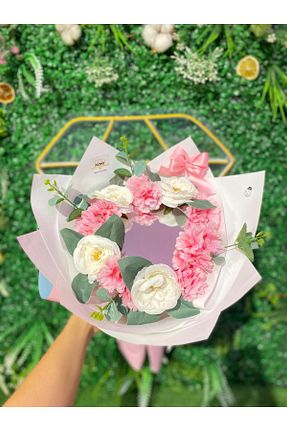 گل خشک و مصنوعی صورتی Çiçek - کد 943475432