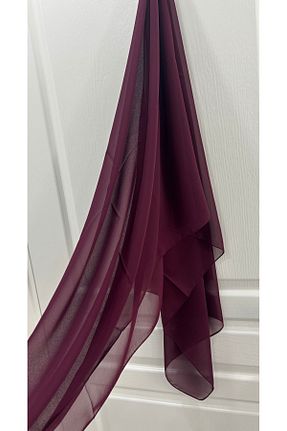 شال طوسی زنانه شیفون Muensu - کد 943485796