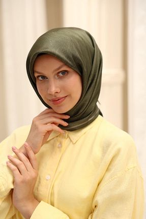 روسری سبز پلی استر Silk Home - کد 943543721
