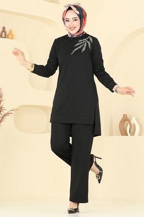 ست بالاتنه و پائین تنه حجاب رنگی زنانه رگولار Modaselvim - کد 943573516