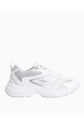 کفش اسنیکر سفید زنانه بند دار Calvin Klein - کد 870073600