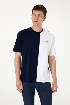 تیشرت سرمه ای مردانه یقه دوچرخه U.S. Polo Assn. - کد 943678405
