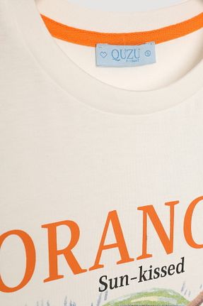 تیشرت نباتی زنانه رگولار Quzu - کد 943868830