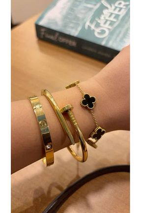 دستبند استیل (فولاد) زرد استیل (فولاد) ANGELSS JEWELLERY - کد 944226812