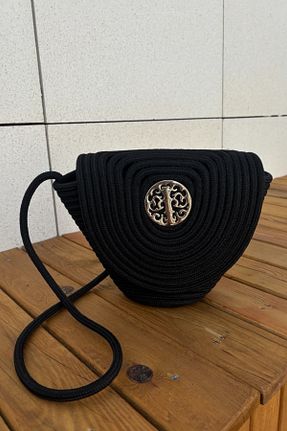 کیف دوشی مشکی زنانه حصیر MaVaux - کد 944007766