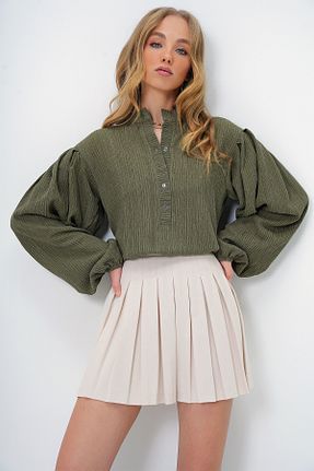 پیراهن سرمه ای زنانه رگولار Trend Alaçatı Stili - کد 891517686
